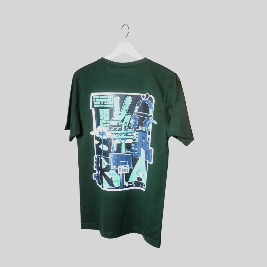 City Night Tee Green